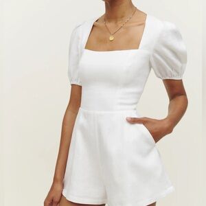 REFORMATION Dionne Linen Romper
